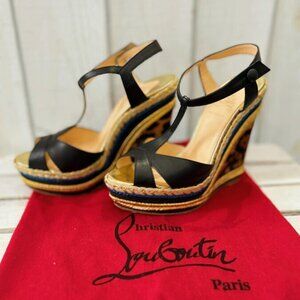 Christian Louboutin Marina Leige 140 Espadrilles - Size 37.5